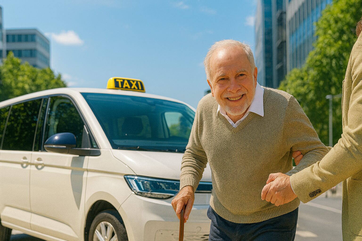 Krankenfahrt_Lachender_mann